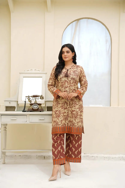 Zarnish - 2pc Stitched